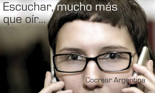 Escuchar mucho mas que oir